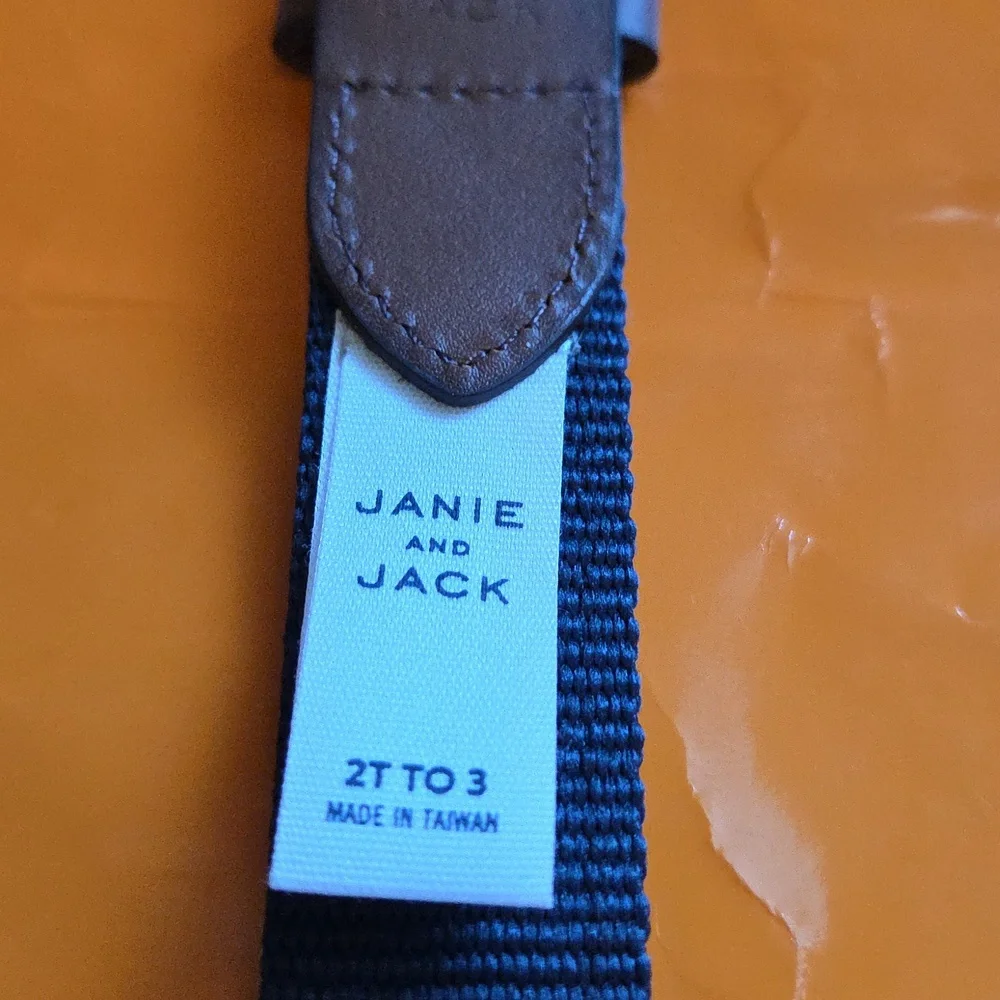 Nwt! Janie And Jack Toddler Boy Belt